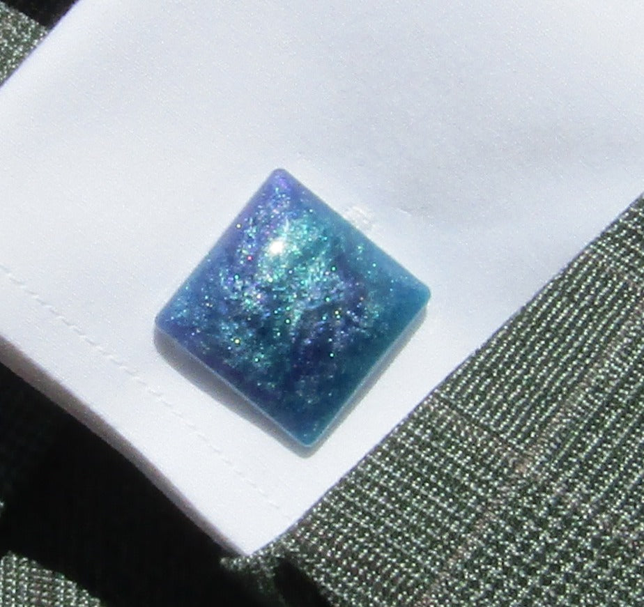 Purple/Blue Square Cufflinks